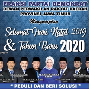 Fraksi Partai Demokrat Mengucapkan Selamat Natal 2019 dan Tahun Baru 2020